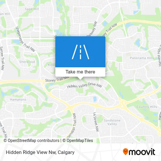 Hidden Ridge View Nw map