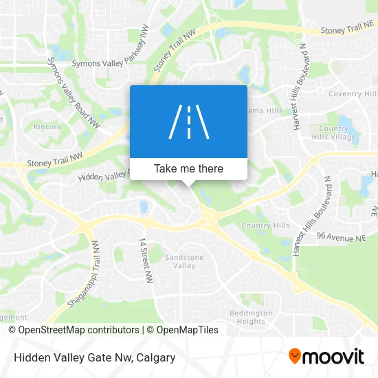 Hidden Valley Gate Nw map