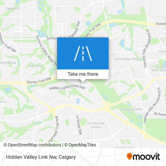 Hidden Valley Link Nw map