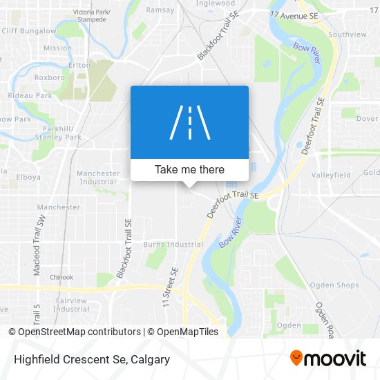 Highfield Crescent Se map