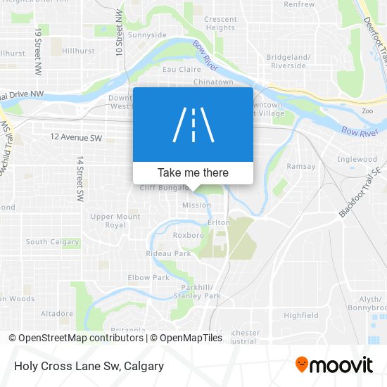 Holy Cross Lane Sw map