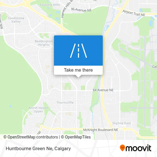 Huntbourne Green Ne map