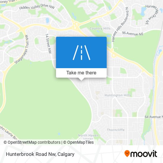 Hunterbrook Road Nw map