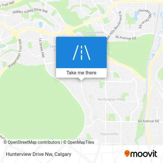Hunterview Drive Nw map