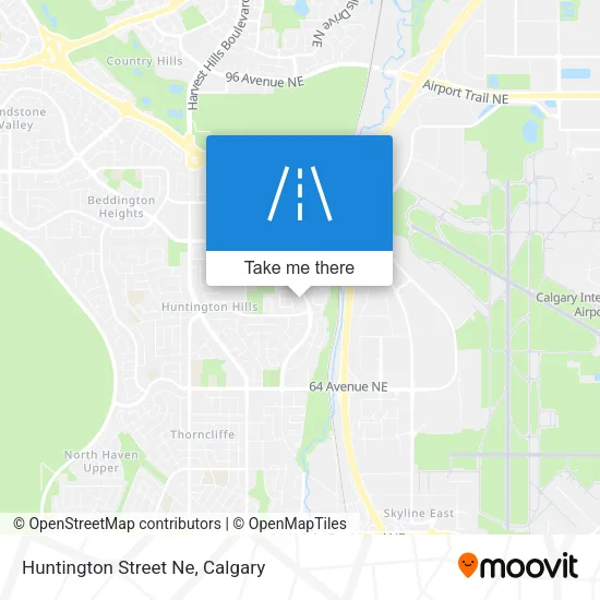 Huntington Street Ne map