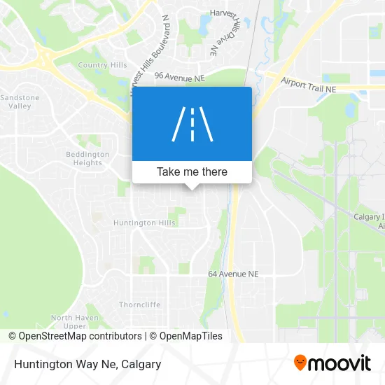 Huntington Way Ne map