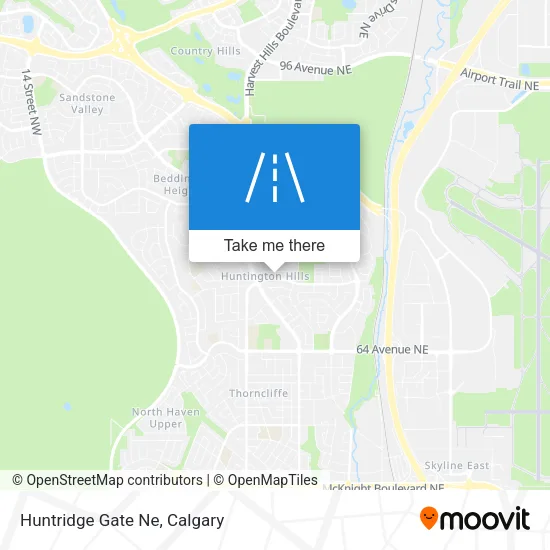 Huntridge Gate Ne map