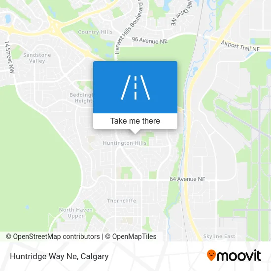 Huntridge Way Ne map