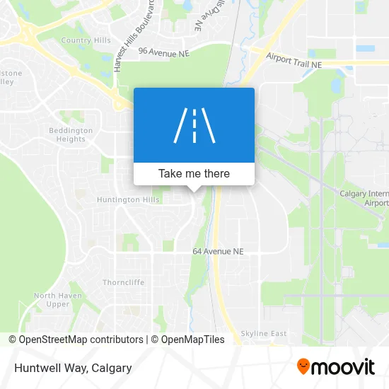 Huntwell Way map