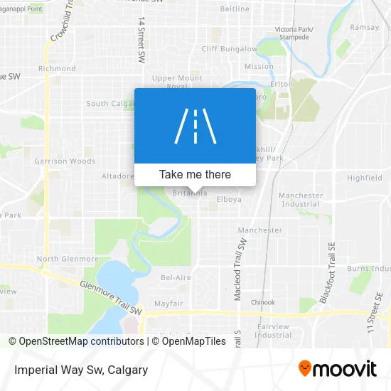 Imperial Way Sw map