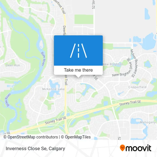 Inverness Close Se map