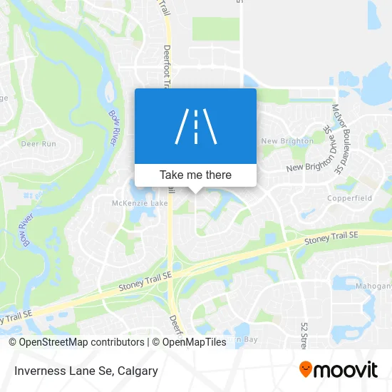 Inverness Lane Se map