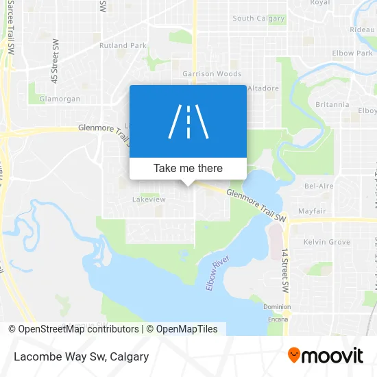 Lacombe Way Sw map