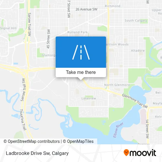 Ladbrooke Drive Sw map