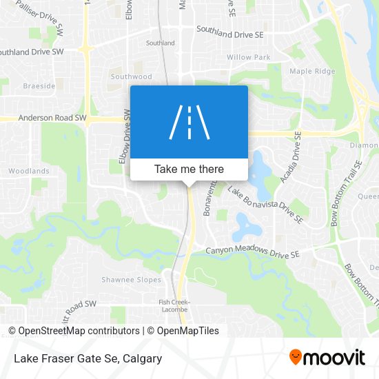 Lake Fraser Gate Se map