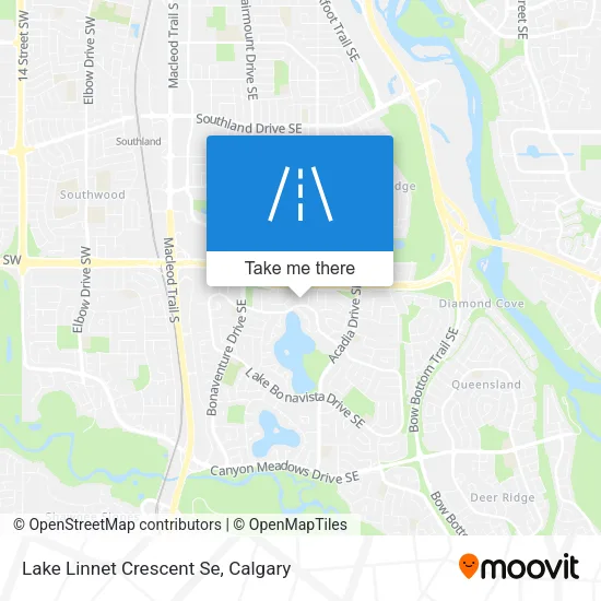 Lake Linnet Crescent Se map