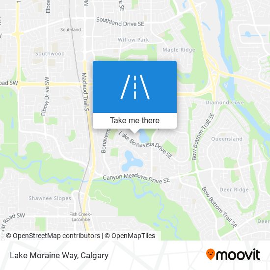 Lake Moraine Way map