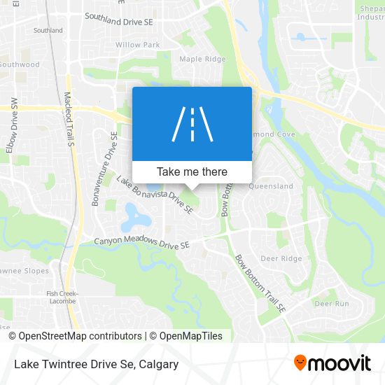 Lake Twintree Drive Se map