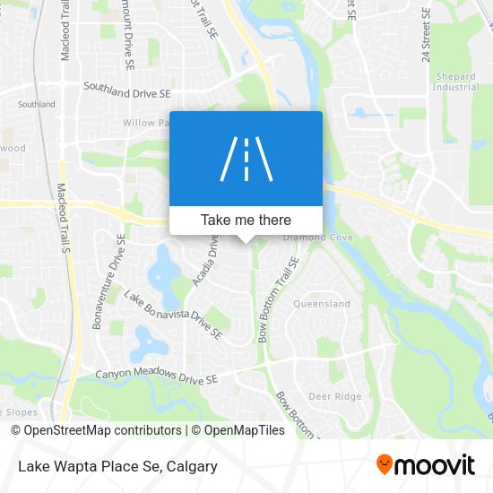 Lake Wapta Place Se map