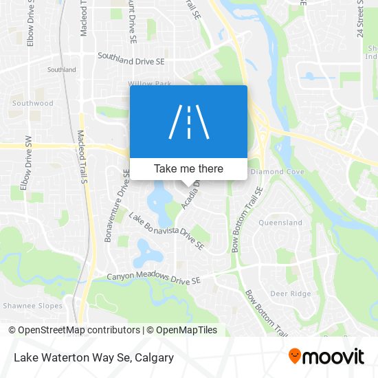 Lake Waterton Way Se map