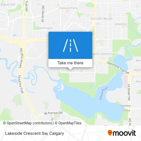 Lakeside Crescent Sw map