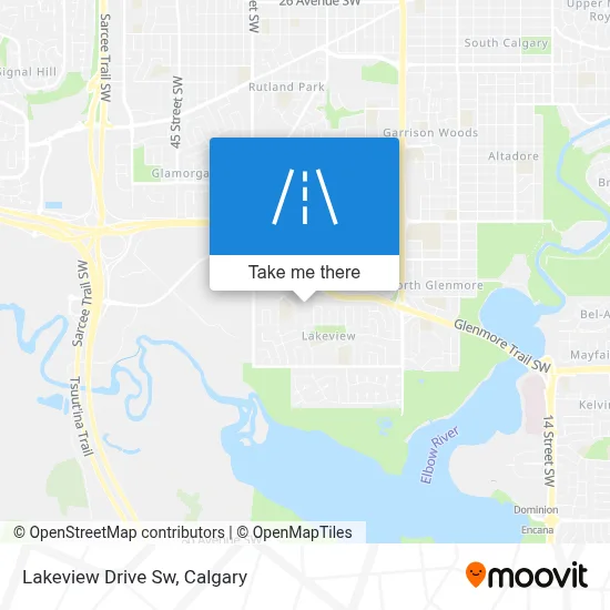 Lakeview Drive Sw map