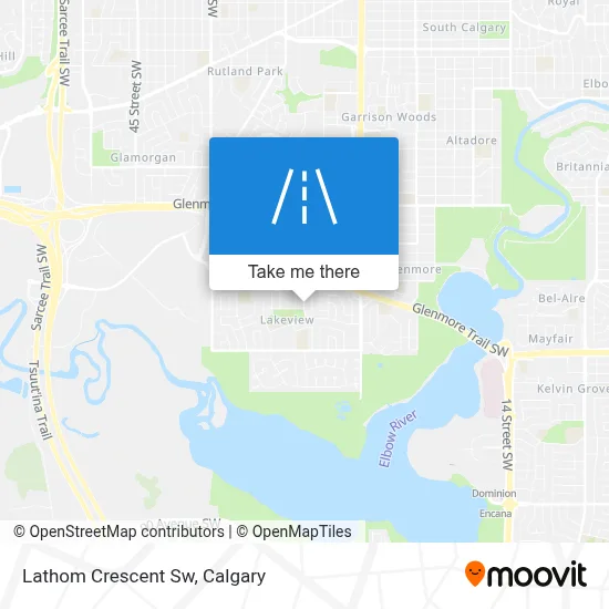 Lathom Crescent Sw map