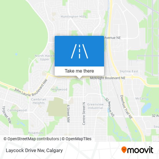 Laycock Drive Nw map