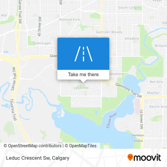 Leduc Crescent Sw map