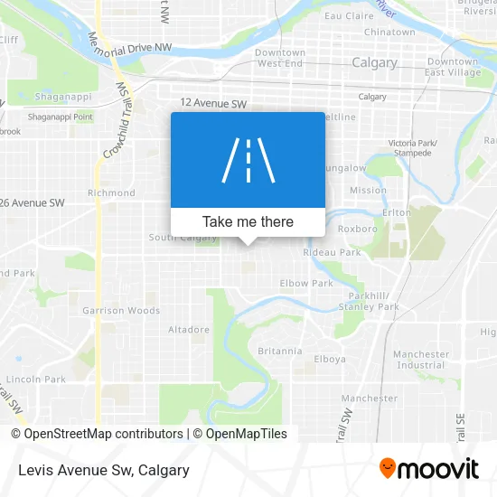 Levis Avenue Sw map
