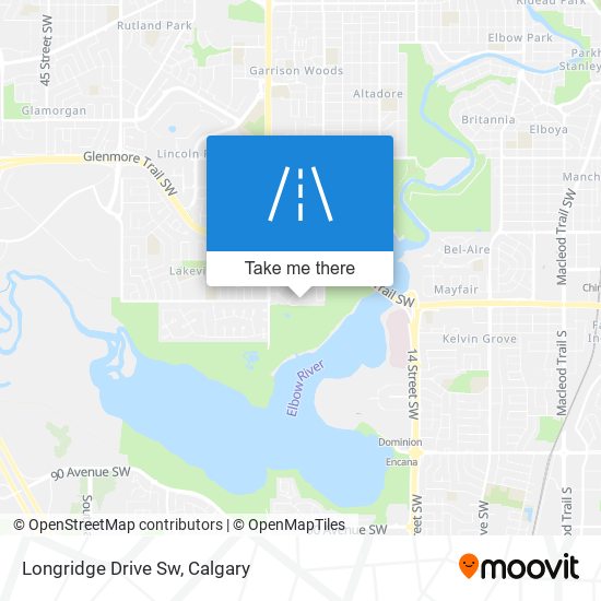 Longridge Drive Sw map