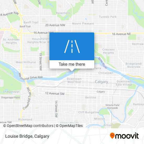 Louise Bridge map