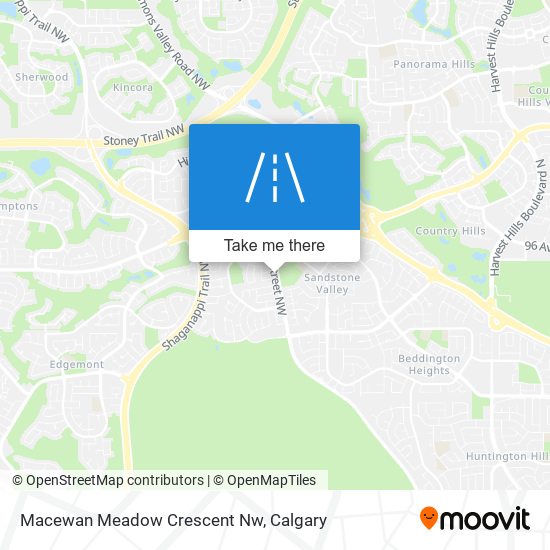 Macewan Meadow Crescent Nw map