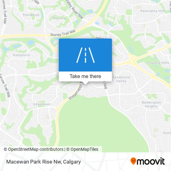 Macewan Park Rise Nw map