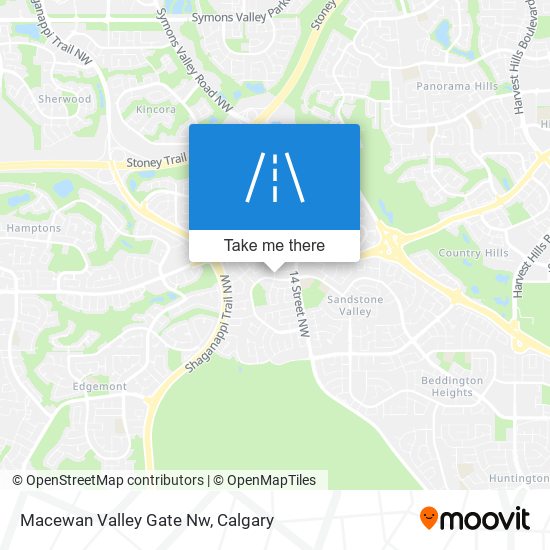 Macewan Valley Gate Nw map