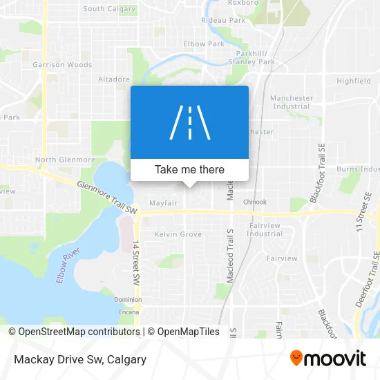 Mackay Drive Sw map