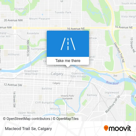 Macleod Trail Se map