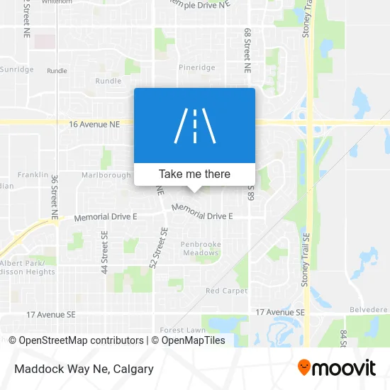 Maddock Way Ne map