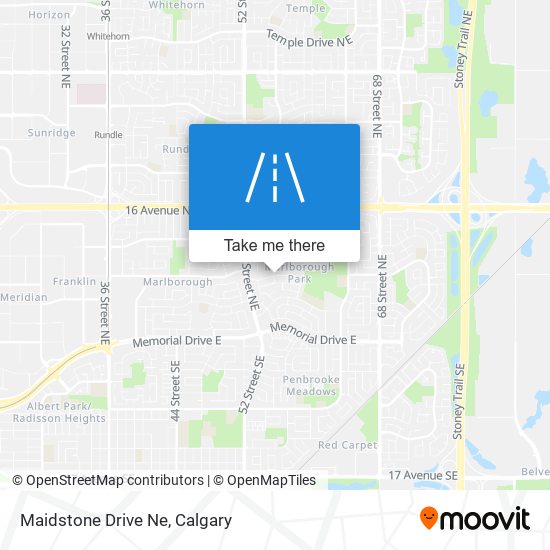 Maidstone Drive Ne map