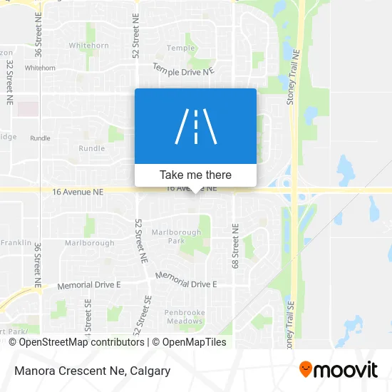 Manora Crescent Ne map