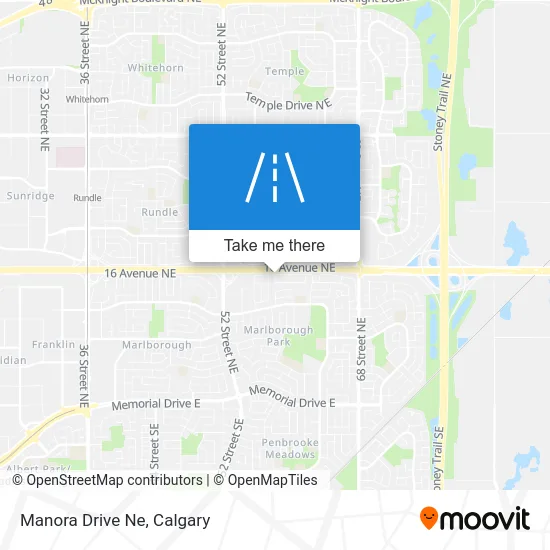Manora Drive Ne map