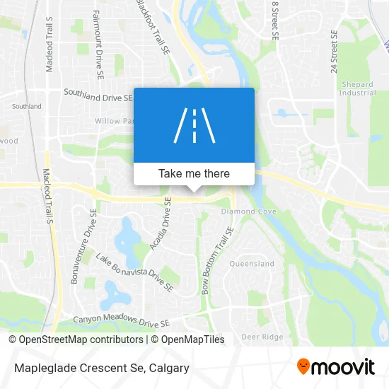 Mapleglade Crescent Se map