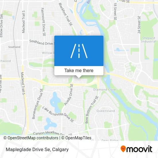 Mapleglade Drive Se map
