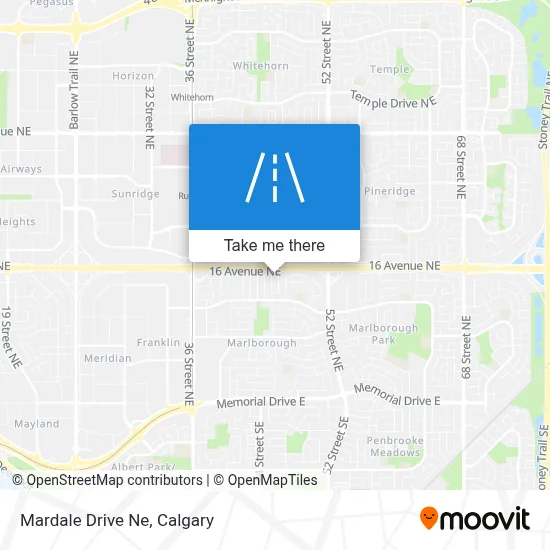 Mardale Drive Ne map