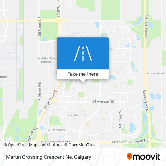 Martin Crossing Crescent Ne map