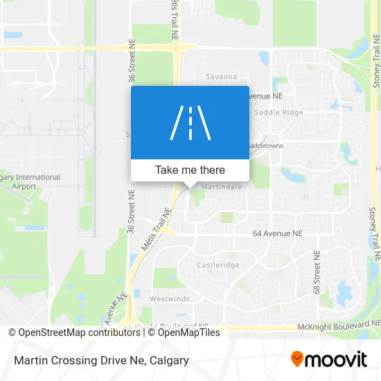 Martin Crossing Drive Ne map