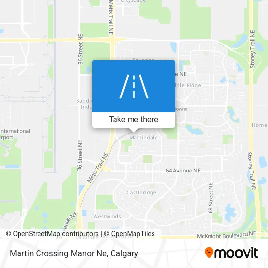 Martin Crossing Manor Ne map