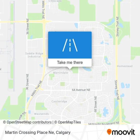Martin Crossing Place Ne map