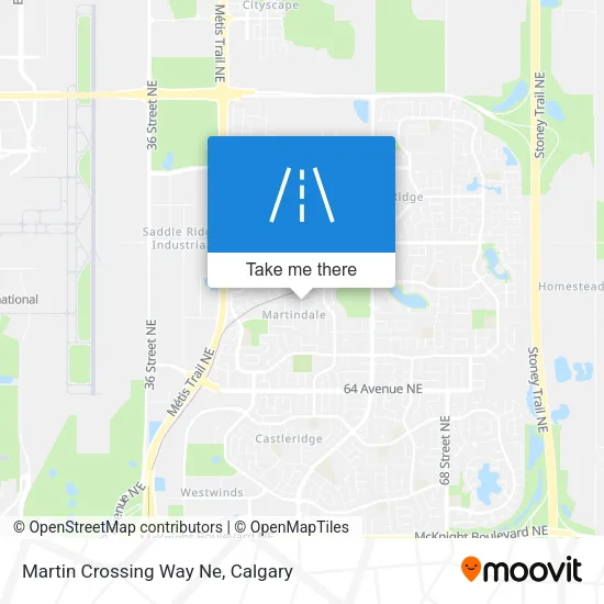 Martin Crossing Way Ne map