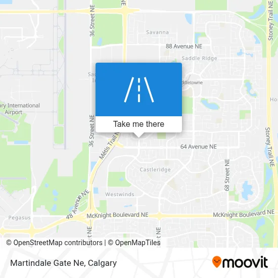 Martindale Gate Ne map